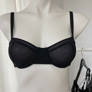 Black Mesh Underwire Bra